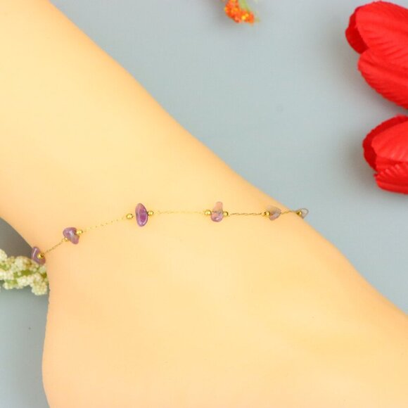 "Handmade Anklet – A Stylish Choice for Women, Thoughtful Gift Idea, EVCH1130 - Picture 4 of 11